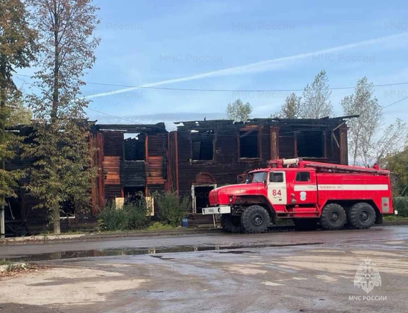 Пожарные подразделения ликвидировали пожар в Нытвенском городском округе